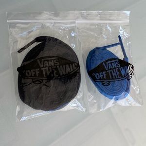 Black & Blue Vans Shoe Laces